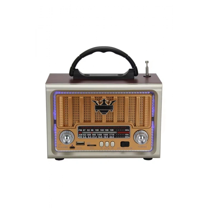 Taşınabilir Klasik AM/FM/SW  Retro Nostaljik Radyo