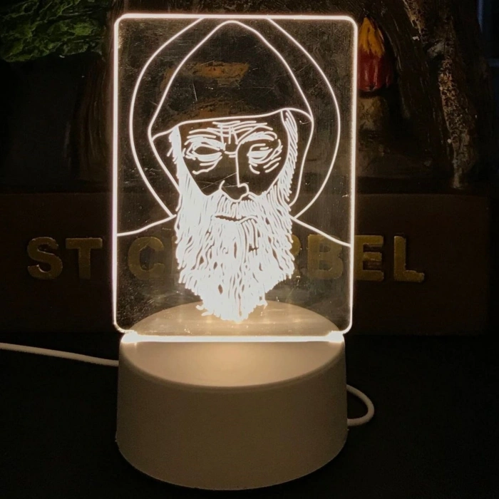 USB Kablolu Işıklı Kendiliğinden Beyaz Kalemli-Silgili Kreatif 3D Görselleştirme LED Lambası