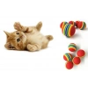 2 Adet Gökkuşağı Renkli Kedi Köpek Oyun Topu 4,2 Cm