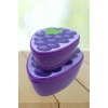 2li İç İçe Geçebilen Üzüm Model Saklama ve Beslenme Kabı Seti (550 ml + 250 ml)