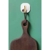 2li Yapışkanlı Retro Askılık Dolap Kapak Kulpu Beyaz