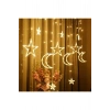 Tsrmx Ay Yıldız Saçak Perde Led 5 Fişli Fonksiyonlu Star Collection 997516