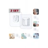 2 Set Geçmeli Klips Eşya Sabitleme Askısı Tablo Ayna Resim Sabitleme Aparatı