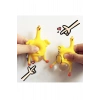 Squishy Yumurtlayan Tavuk Anahtarlık 2 Adet Çanta Ve Cüzdan Süsü Hediyelik