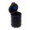 Universal Kül Tablası Kapaklı Led Işıklı Kokusuz Küllük Siyah