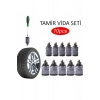 Motosiklet Araba Oto Lastik Tamir Kiti Kauçuk Vida Seti Lastik Yama Kolay Vida Lastik Yaması