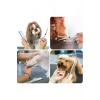 Oval paslanmaz Kavisli çelik hayvan traş makası, kedi ve köpekler için ideal araç 7 inç