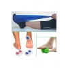 Silikon Darbe Emici Topukluk Tabanlık + Egzersiz Direnç Bandı Lastiği + Ayak Altı Masaj Topu