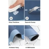 Sihirli Su Emici Banyo Paspası Kaymaz Tabanlı Abdest Paspası 3,5 Mm 40x60 Gri