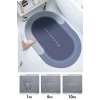 Sihirli Su Emici Banyo Paspası Kaymaz Tabanlı Abdest Paspası 3,5 Mm 40x60 Gri