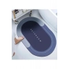 Banyo Paspası Süper Su Emici Kaymaz Tabanlı Paspas Oval Diatomit Paspas Nappa Paspas Oval (60x39cm)