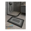 Bathroom Sihirli Su Emici Banyo Paspası Kaymaz Tabanlı Abdest Paspası 3 Mm 38x58
