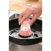 1 Adet Bulaşık Yıkama Fırçası Sıvı Deterjan Hazneli Ocak Tencere Tava Mutfak Banyo Temizleme Fırçası