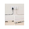 Yapışkanlı Mini 20li Klips Usb Pc Adaptör Kablo Tutucu Aparat Şeffaf Masa.kablo