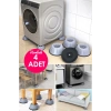 KGürültü Engelleyici Kaymaz Titreşim Önleyici Ayak Pedleri Çamaşır Makinesi Stoper 12 Li Set