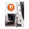 10lu Araç Kapısı Çarpma Ses Ve Darbe Önleyici Silikon Ped