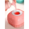2 Adet Silikon Banyo Duş Jeli Kesesi Hazneli Şampuan Peeling Vücut Masaj Fırçası Banyo Lifi Bulaşık