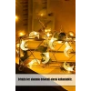 Kablolu Ay Yıldız Şekilli Günışığı Renk Elektrikli Led Işık 5 Mt