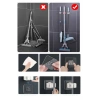 4 Adet Kelebek Yapışkanlı Mop Fırça Çekpas Sap Tutucu Organizer Banyo Düzenleyici