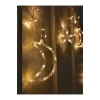 Ay Hilal Yıldız Perde Led - Ramazan Bayramı Sarı Işıklı Fişli