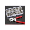 9.5 Mm Çıt Çıt Takma Çakım Makinesi Ve 50 Set Çıtçıt Takım Set-saklama Kutusu