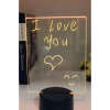 Led Çizim Tableti Gece Lambası Not Panosu