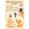 Bebek & Evcil Hayvan El Ayak Pati Izi Anı Albüm Baskı Seti Mürekkepsiz Bebek Siyah Kit