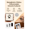 Bebek & Evcil Hayvan El Ayak Pati Izi Anı Albüm Baskı Seti Mürekkepsiz Bebek Siyah Kit