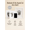 Bebek & Evcil Hayvan El Ayak Pati Izi Anı Albüm Baskı Seti Mürekkepsiz Bebek Siyah Kit