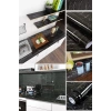Siyah Yapışkanlı Mermer Görünümlü Masa Tezgah Dolap Mutfak Banyo 5 Metre X 60 Cm Folyo Kağıt Şık