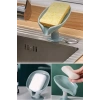 Pratik Vantuzlu Su Giderli Sabunluk | Su Tutmaz Katı Banyo Sabun Tutucu Kaymaz Sabunluk 1 Adet