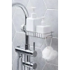 Mutfak Lavabo Ayarlı Musluk Yanı Organizeri Bulaşık Süngeri Banyo Şampuan Düzenleyici Raf Pratik Ev