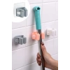 4 Adet Kalite Tekli Duvara Yapışkanlı Mop Tutucu Aparat Sopa Askısı