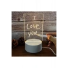 Led Çizim Tableti Gece Lambası Yazılıp Silinebilir Sevgiliye Hediye Çocuk Not Mesaj
