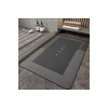 Home Sihirli Su Emici Banyo Paspası Kaymaz Tabanlı Abdest Paspası 3 Mm 38x58
