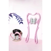Özel 6 Tekerlekli Boyun Masaj Aleti Pembe