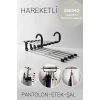 Hareketli Dolap İçi Pantolon Kravat Şal Askı Sistemi Düzenleyici Katmanlı Askılık Organizer Gardırop