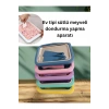 Ev Tipi Spatulalı Meyveli Sütlü Dondurma Yapma Tavası Aparatı Dondurma tava