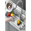 Paslanmaz Çelik Süzgeç Lavabo Evye Filtre Mutfak Gider Süzgeci Ve Tıkacı Çift Yönlü (8 CM)
