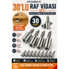 30 Adet Dayanıklı Metal Raf Tutucu Raf Pimi 25 kg Kapasiteli