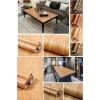 Ahşap Görünümlü Yapışkanlı Folyo Mobilya Yenileme Kağıdı 500x60cm Mobilya Yenileme Tezgah Dolaplar