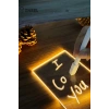 Neon Etkili LED Yazı Tahtalı Gece Lambası – 5V, 5 LED, Silgili Not Panosu