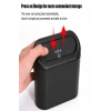 Oto Araba Çöp Kutusu Kapaklı Organizer Araç İçi Mandallı Asılabilen Portatif Çöp Kovası