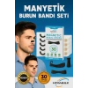 Horlama Önleyici Mıknatıslı Burun Bandı 30lu Set, Premium Horlama Azaltıcı Estetik Siyah Dilatör