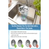 3lü Set Paslanmaz Çelik Süzgeç Lavabo Evye Gider Süzgeç Ve Tıkacı İki Yönlü (8 Cm)