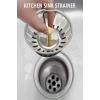 3lü Set Paslanmaz Çelik Süzgeç Lavabo Evye Gider Süzgeç Ve Tıkacı İki Yönlü (8 Cm)