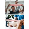 5li Farklı Renk ve Direnç Seviyeli Pilates Crossfit Bant Seti