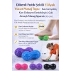 Dikenli Fıstık Şekilli El Ayak Vücut Masaj Topu – Kas Gevşetici, Kan Dolaşımı Destekleyici (15 cm)