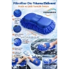 Premium Mikrofiber Oto Yıkama & Cila Sünger Eldiveni – Çizmez, İz Bırakmaz Araç Temizlik Bezi