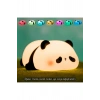 Sevimli Panda LED Gece Lambası, Şarj Edilebilir, Dokunmatik Kontrol, Masaüstü Dekoratif Lamba Hediye
